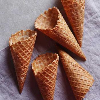 La pâte à gaufrettes (cône pour glace)