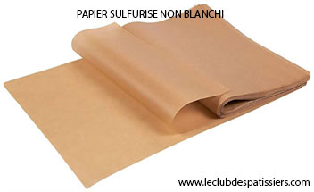 papier sulfurisé non blanchi - leclubdespatissiers